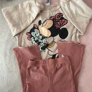 Disney Minnie Mouse Pink Graphic Top